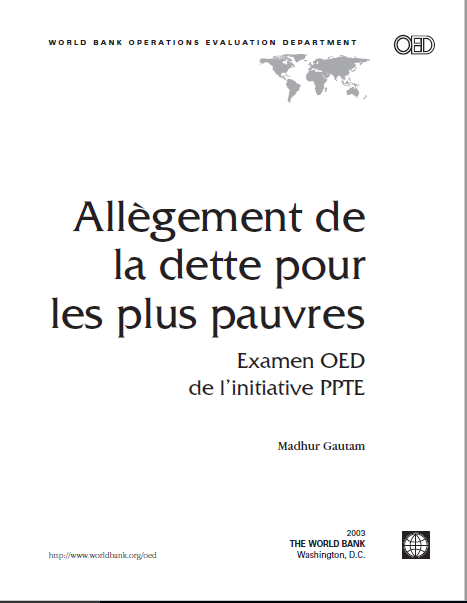 Cover of ALLEGEMENT DE LA  DETTE POUR LES PLUS PAUVRES