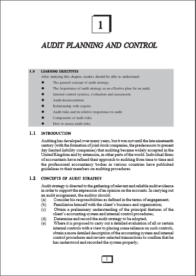 Cover of AUDIT PLANNING AND CONTROL