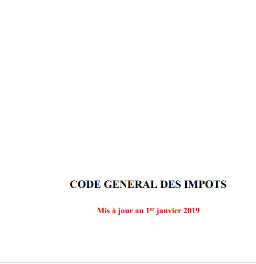 Cover of CODE GENERAL DES IMPOTS 2019