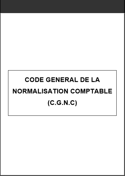 Cover of CODE GENERAL DE LA NORMALISATION  COMPTABLE