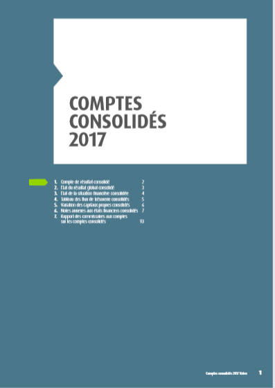 Cover of COMPTES CONSOLIDES 