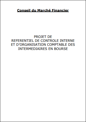Cover of CONSEIL DU MARCHE FINANCIER