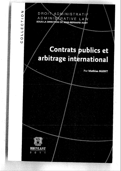 Cover of CONTRATS PUBLICS ET ARBITRAGES INTERNATIONAL