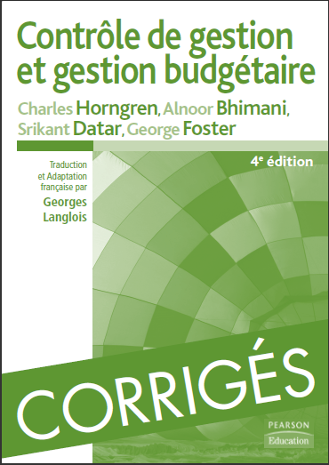 Cover of CORRIGES EXERCICES CONTROLE DE GESTION