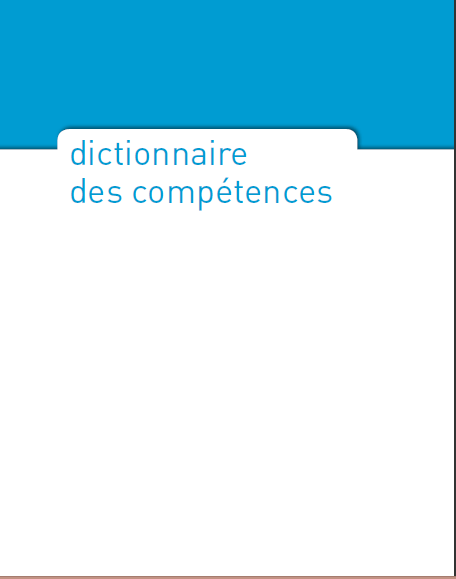 Cover of DICTIONNAIRE DES COMPETENCES