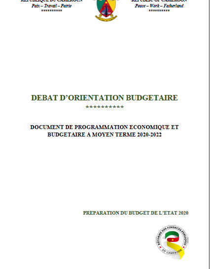 Cover of DOCUMENT DE PROGRAMMATION ECONOMIQUE ET BUDGETAIRE 2020_2022