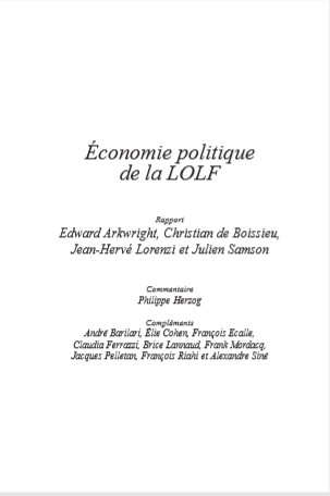 Cover of ECONOMIE POLITIQUE DE LA LOLF