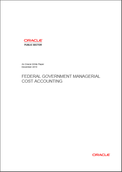 Cover of FEDERAL GOVERNMENT MANAGEMENT ACCOUNTING