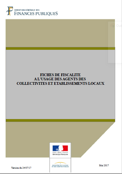 Cover of FICHE DE FISCALITE A LUSAGE DES AGENTS DES COLECTIVITES ET ETABLISSEMENTS LOCAUX