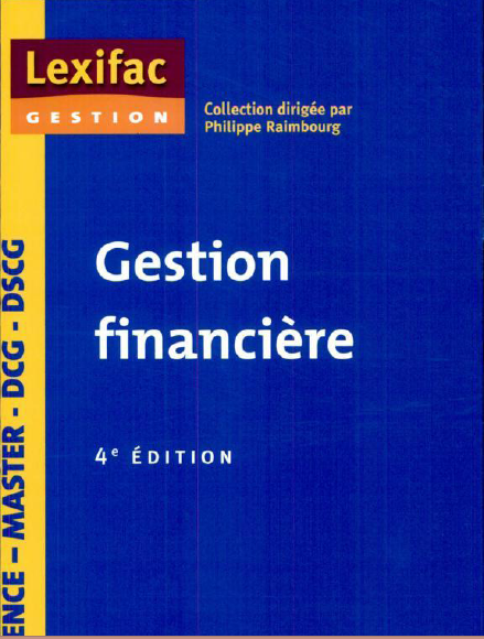 Cover of GESTION FINANCIERE 4ED