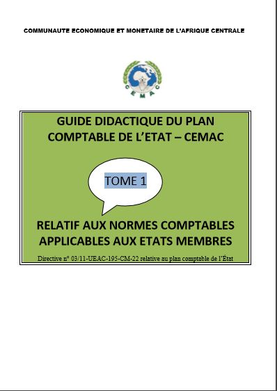 Cover of GUIDE DIDACTIQUE DU PLAN COMPTABLE DE LETAT CEMAC