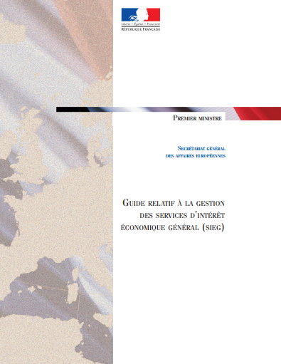Cover of GUIDE RELATIF A LA GESTION DES SERVICES DINTERET ECONOMIQUE