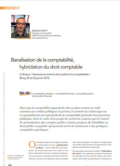 Cover of HYBRIDATION DU DROIT COMPTABLE