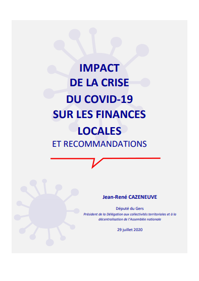 Cover of IMPACT DE LA CRISE DU COVID 19 SUR LES FINANCES LOCALES