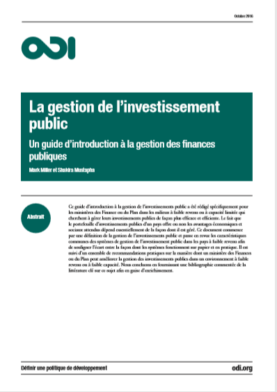 Cover of LA GESTION DE LINVESTISSEMENT PUBLIC