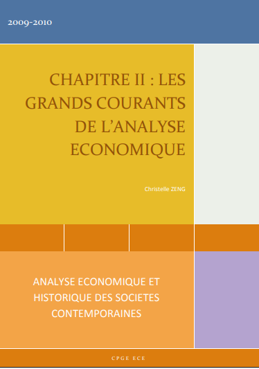 Cover of LES GRANDS COURANTS DE LANALYSE ECONOMIQUE