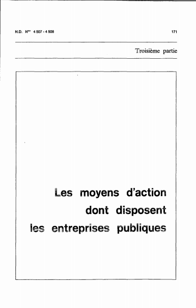 Cover of LES MOYENS DACTIONS DONT DISPOSE LES ENTREPRISES PUBLIQUES 