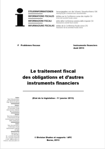 Cover of LE TRAITEMENT FISCAL DES OBLIGATIONS