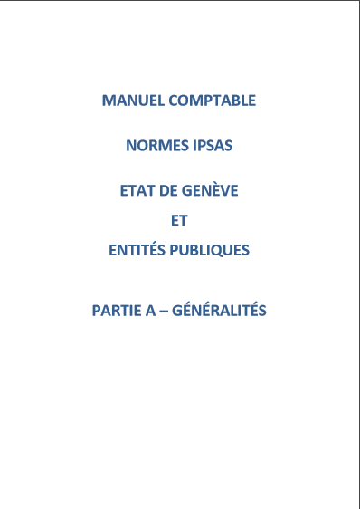 Cover of MANUEL COMPTABLE NORMES IPSAS