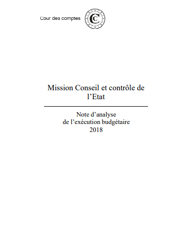 Cover of MISSION CONSEIL ET CONTROLE DE LETAT