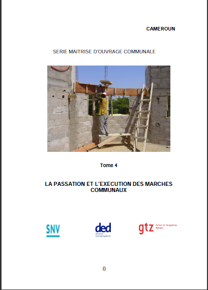 Cover of LA PASSATION ET LEXECUTION DES MARCHES COMMUNAUX