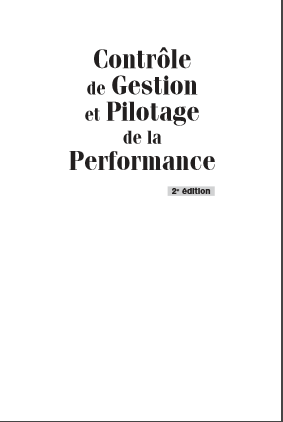 Cover of CONTROLE DE GESTION  ET PILOTAGE PERFORMANCE
