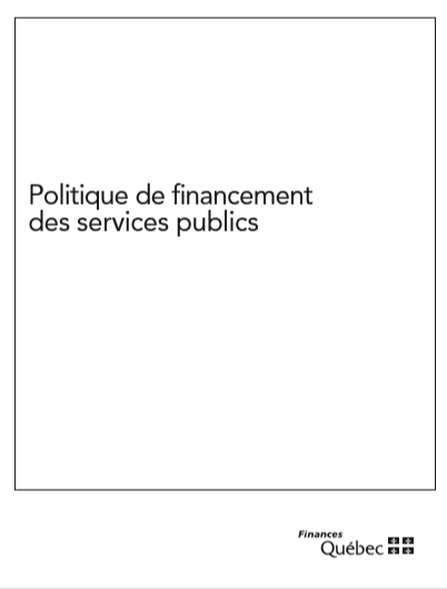 Cover of POLITIQUE DE FINANCEMENT DES SERVICES PUBLICS