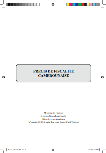 Cover of PRECIS DE FISCALITE CAMEROUNAISE