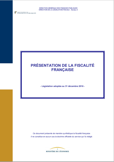 Cover of PRESENTATION DE LA FISCALITE FRANCAISE