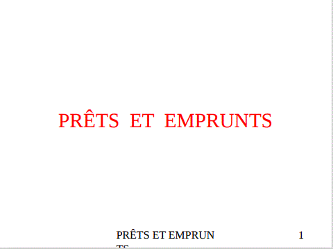 Cover of PRETS_ET_EMPRUNTS