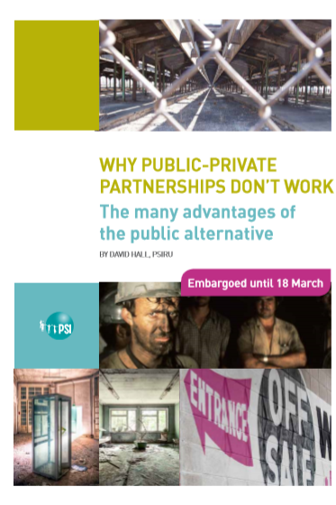 Cover of WHY PUBLIC PRIVATE PARTHNESHIPS DONT WORK