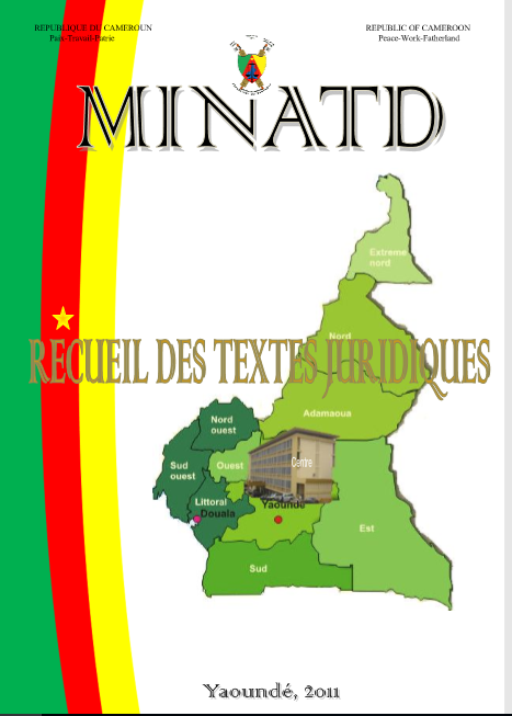 Cover of RECEUIL DES TEXTES JURIDIQUES MINATD