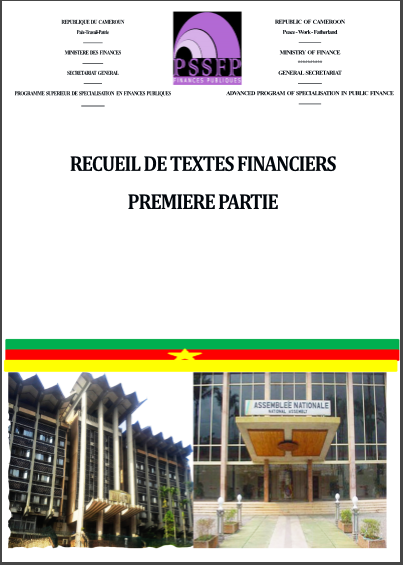 Cover of RECEUIL DES TEXTES FINACIERS PREMIERE PARTIE