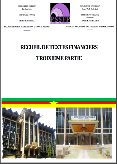Cover of RECEUIL DE TEXTES FINANCIERS TROISIEME PARTIE