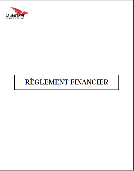 Cover of REGELEMNT FINANCIER