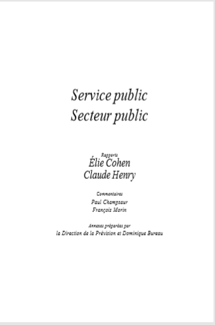 Cover of SERVICE PUBLIC SECTEUR PUBLIC