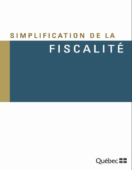 Cover of SIMPLIFICATION DE LA FISCALITE