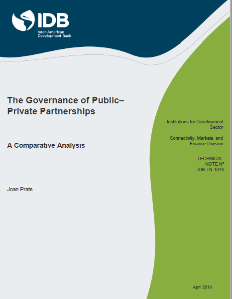 Cover of THE GOVERNANCE OF THE PUBLIC PRIVATE PARTNERSHIPS