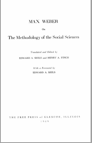 Cover of THE METHODOLOGY OF THE SOCIAL SCIENCES