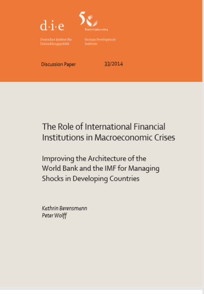 Cover of THE ROLE OF INTERNATIONAL FINANCIAL INSTITUTIONS IN MACROECONOMICS CRISES