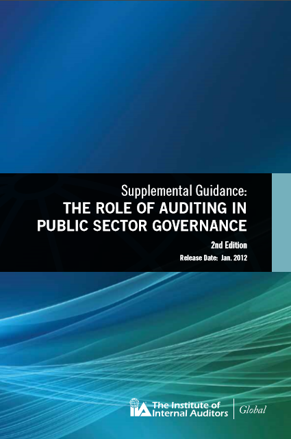 Cover of THE ROLE OF AUDITING IN PUBLIC SECTOR GOVERNANCE